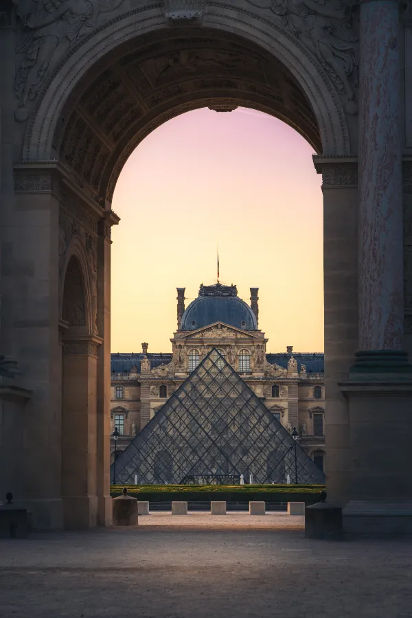 The Louvre Through the Carrousel Arch