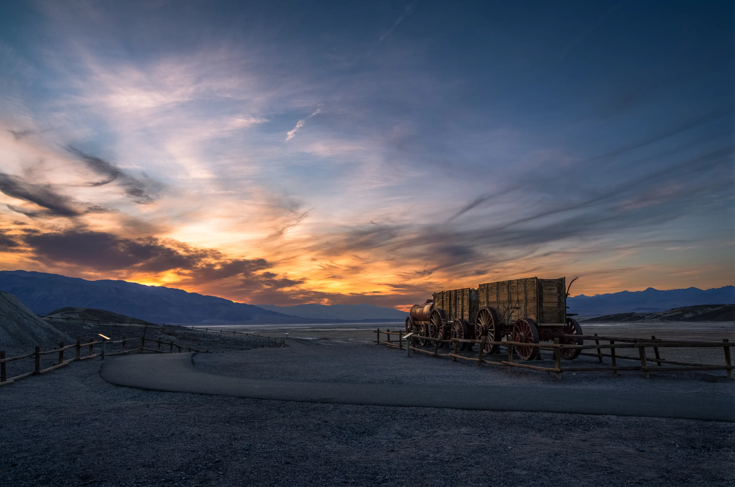 Borax Wagons at Dusk
